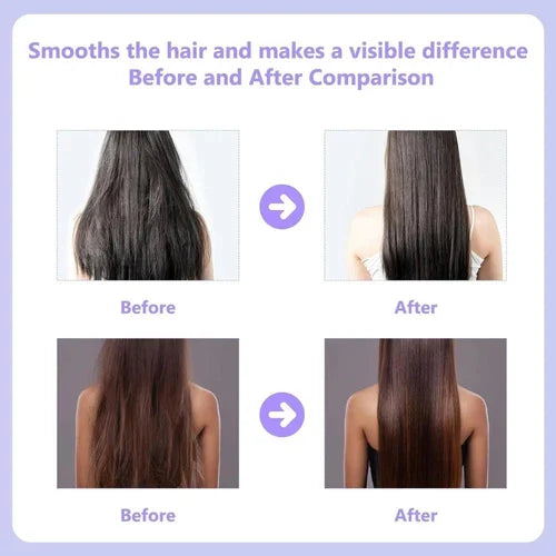 Rechargeable Mini Hair Straightener Comb – Cordless Portable Hair Styling Brush for Women, Compact Travel Hair Styler