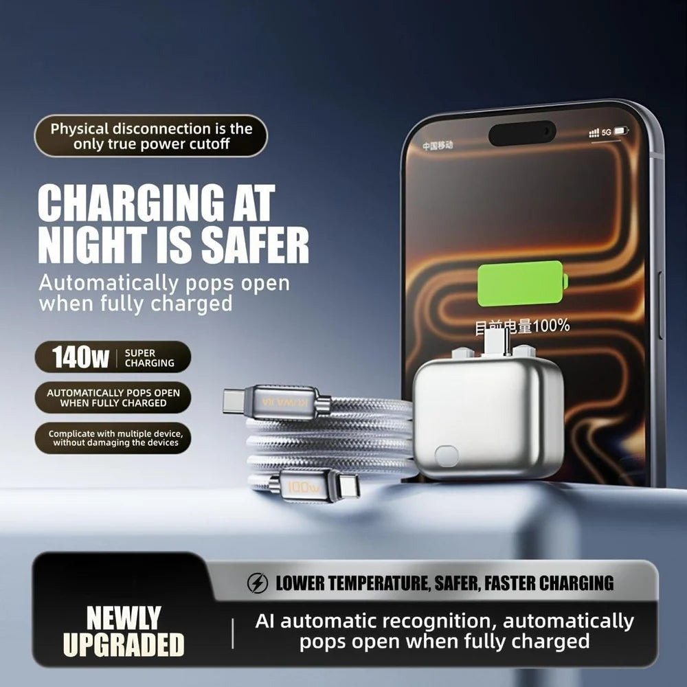 Smart Charger Adapter - Auto Power Disconnect Guard Every Mobile Android Tablet
