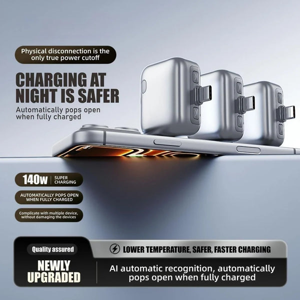 Smart Charger Adapter - Auto Power Disconnect Guard Every Mobile Android Tablet
